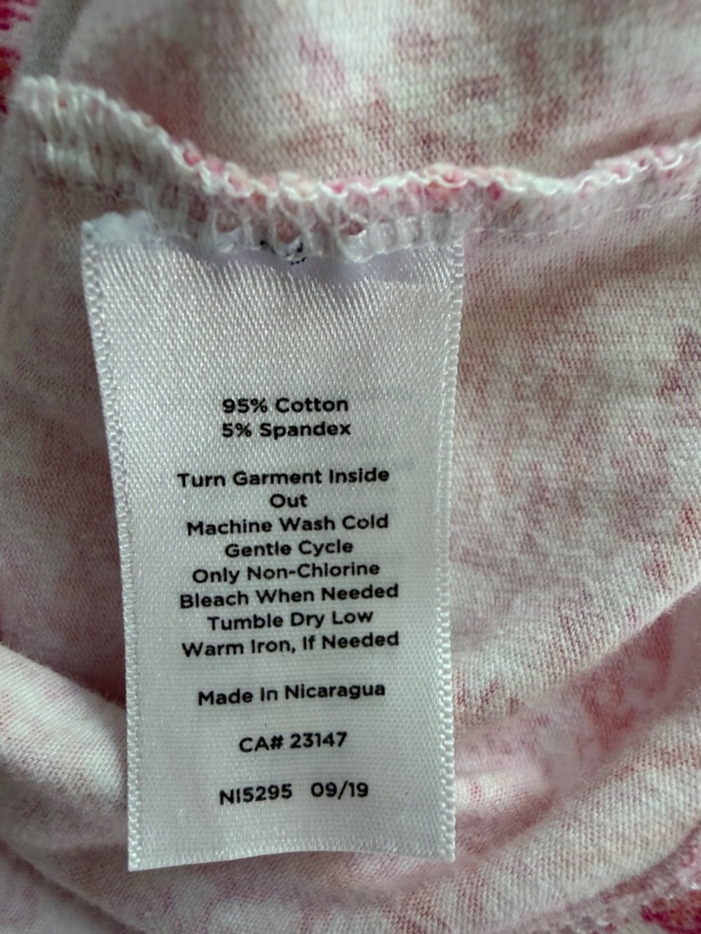 Talbots Pink Paisley-Print Short Sleeve Tee - Picture 3 of 4